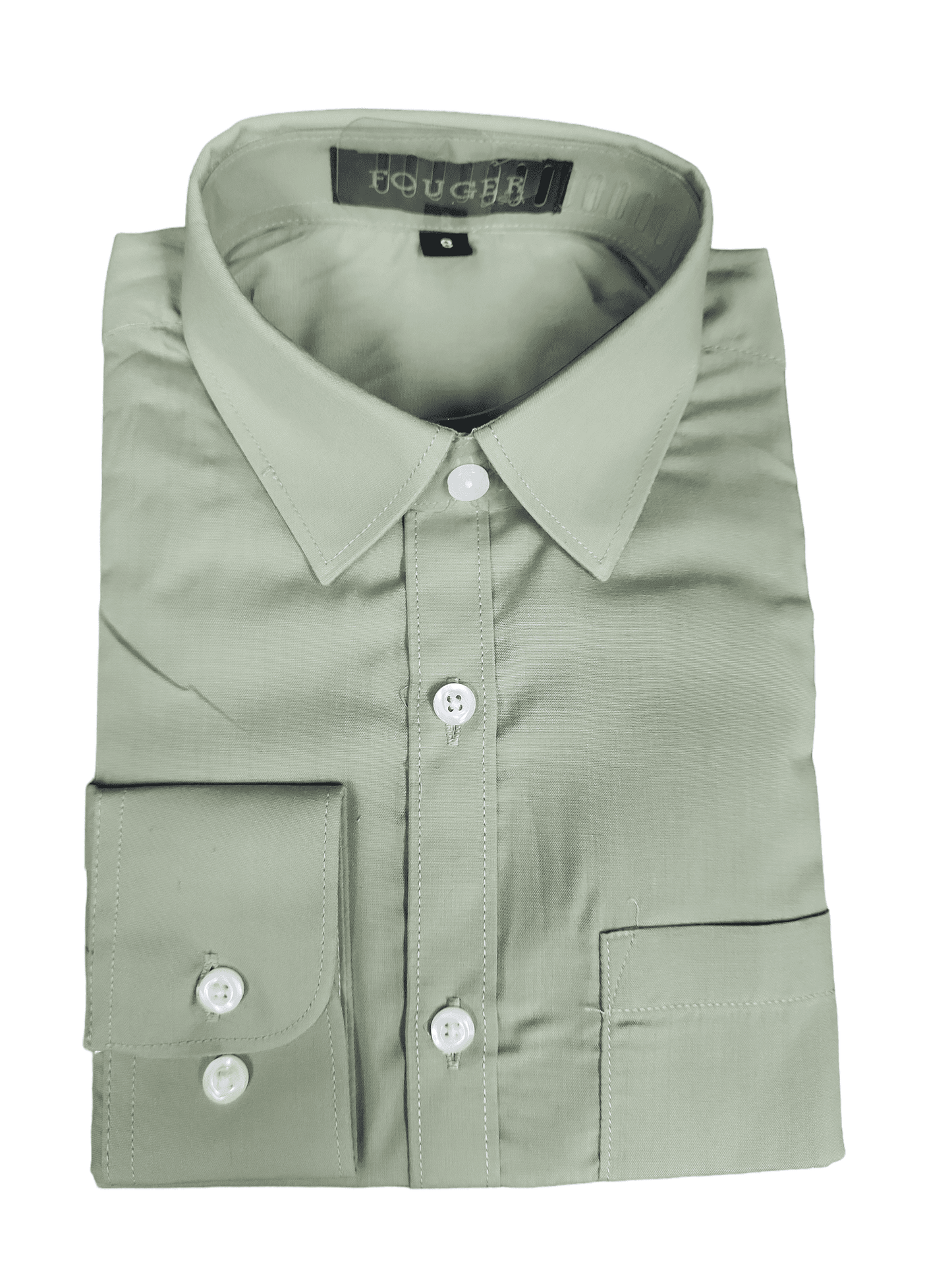 Boys Slim Fit Long Sleeve Dress Shirt – Aiden, Button-Front, Chest Pocket, Adjustable Cuffs, Available in 10 Colors, Sizes 2-18