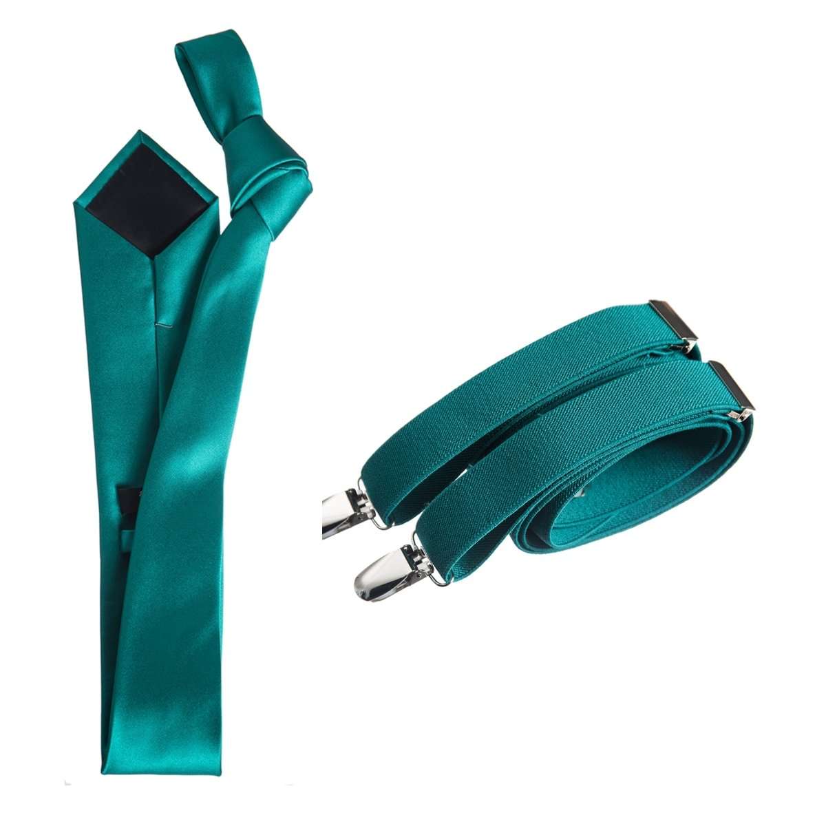 Self-Tie Windsor Necktie with Matching Suspender - Tuxgear Inc.