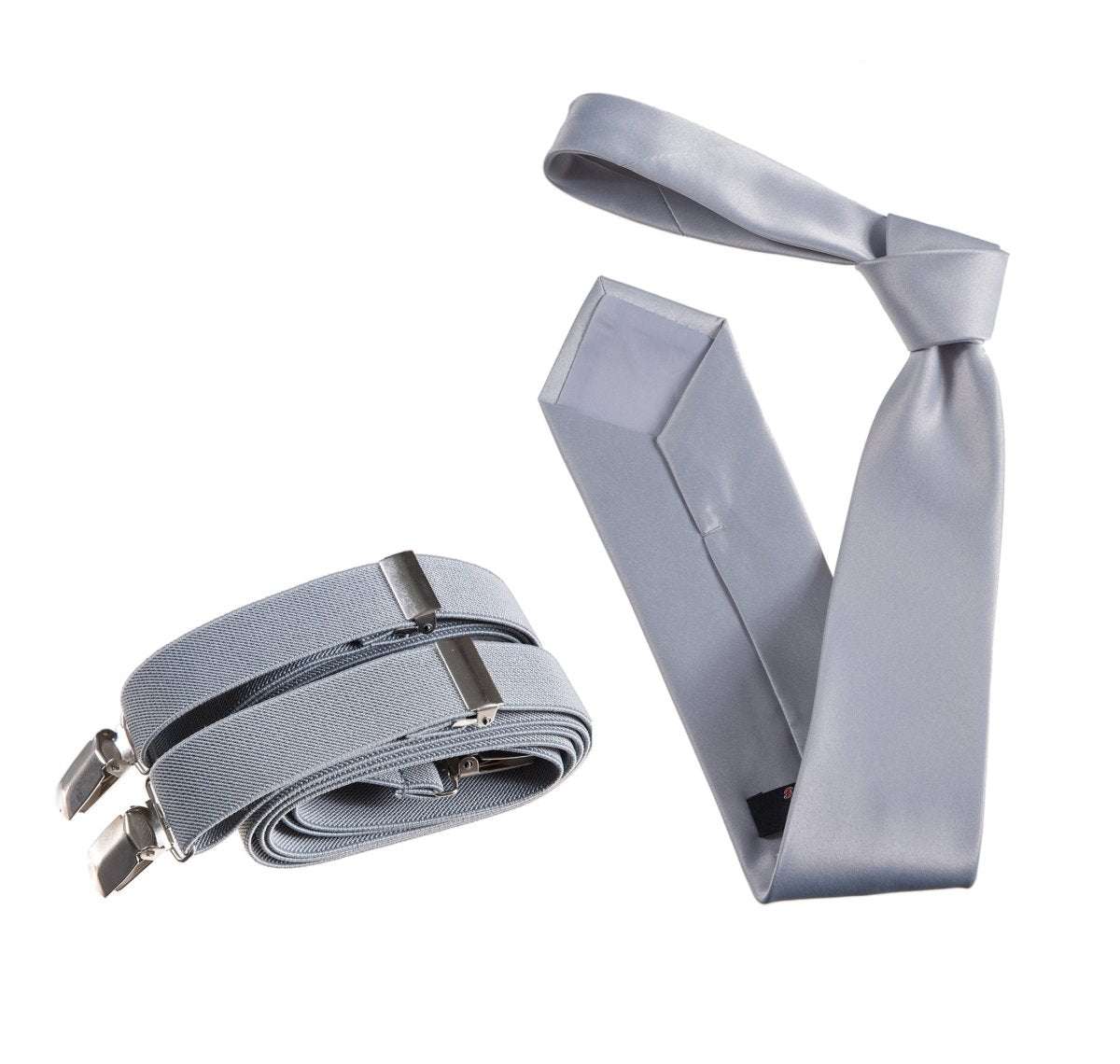 Classic Windsor Self Tie Necktie and Suspenders - Tuxgear