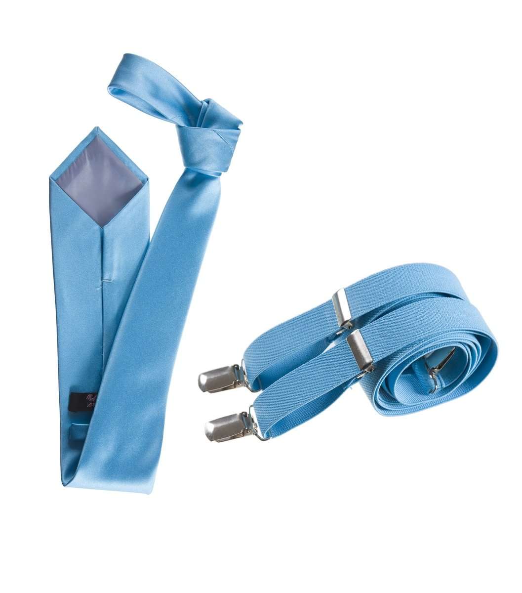 Self-Tie Windsor Necktie with Matching Suspender - Tuxgear Inc.