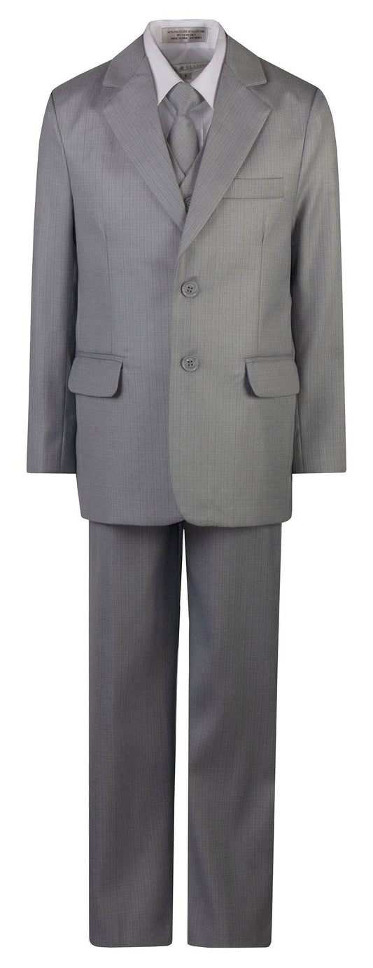 Slim Fit Classic Suit with Neck Tie by Fouger USA