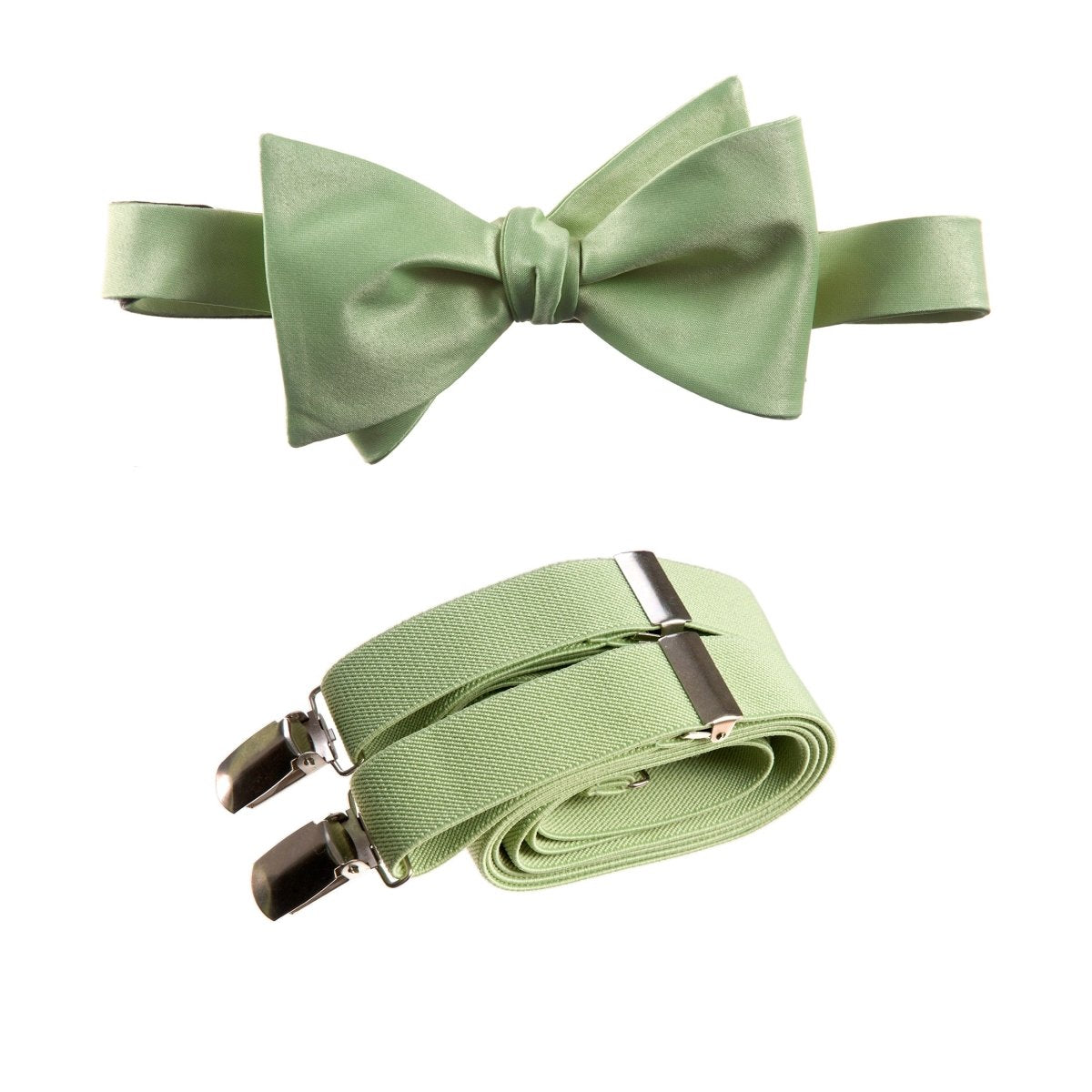 Self-Tie Bow Tie and Suspender Set for Adults