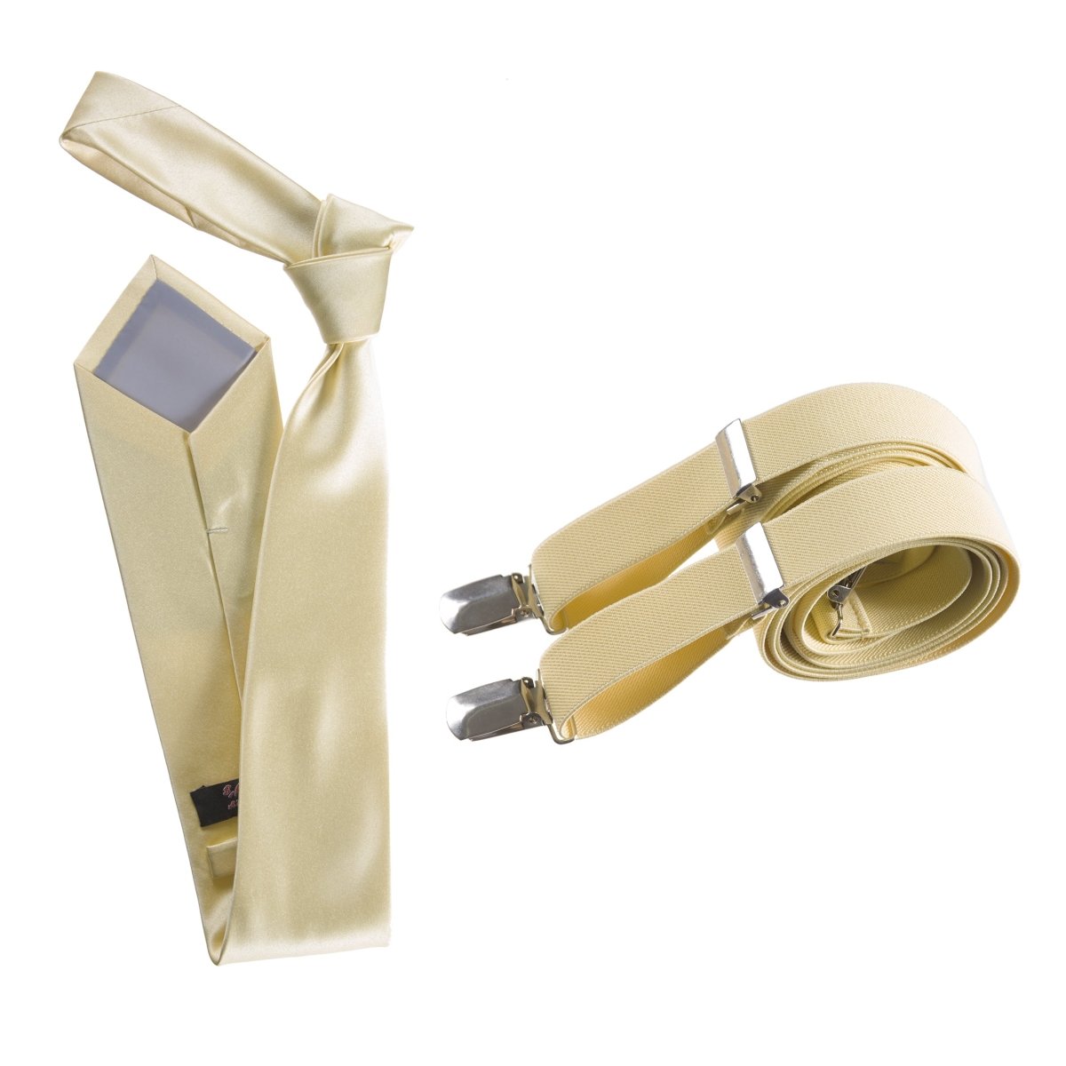 Self-Tie Windsor Necktie with Matching Suspender - Tuxgear Inc.