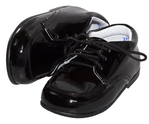 Infant Black Formal Patent Shoe - Ethan - Tuxgear