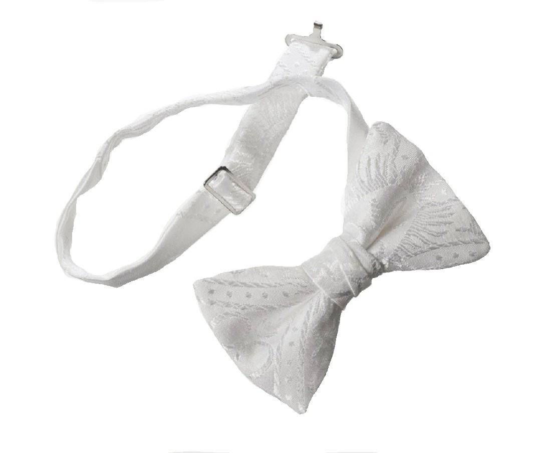 Premium Satin Jacquard Clergy Bow Tie | Adjustable for First Holy Communion - Tuxgear