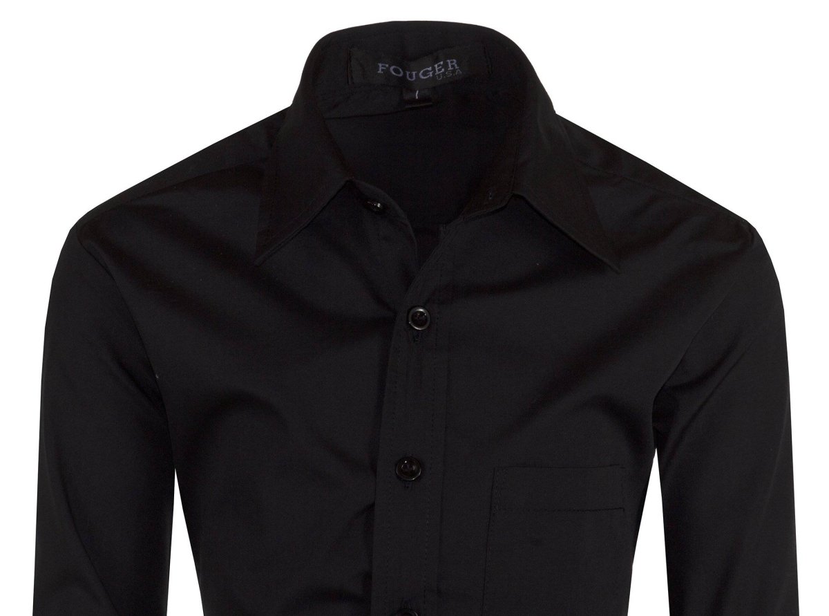 Boys Slim Fit Long Sleeve Dress Shirt – Aiden, Button-Front, Chest Pocket, Adjustable Cuffs, Available in 10 Colors, Sizes 2-18