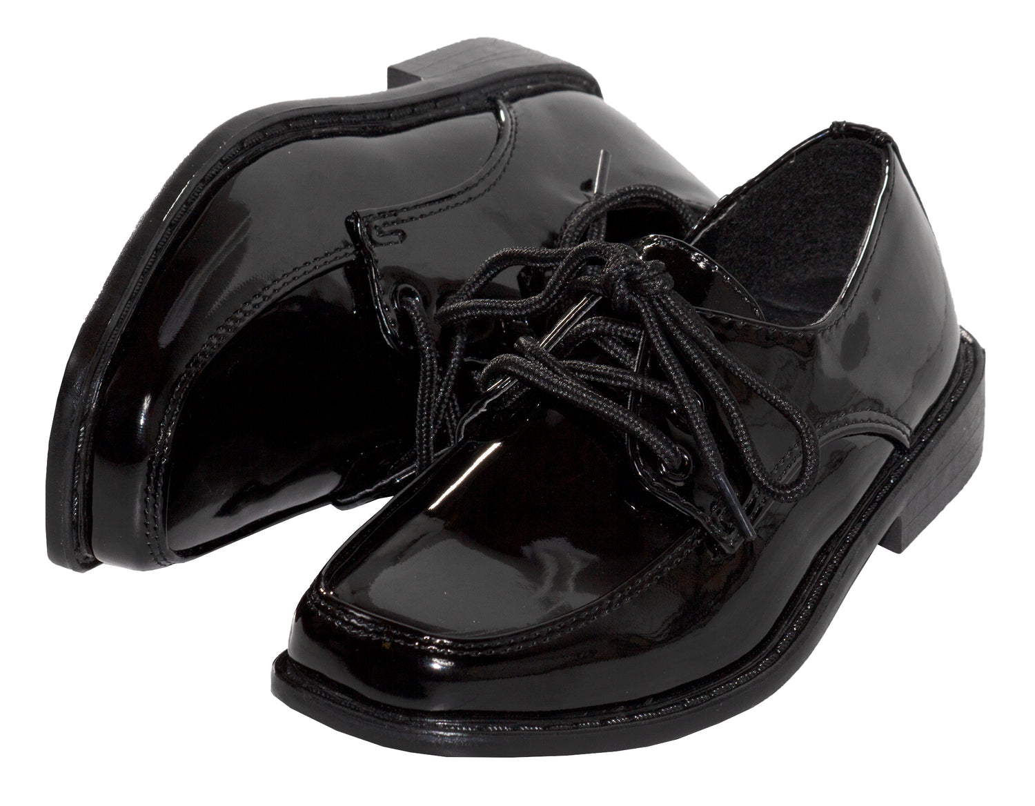 Boys Shiny Formal Tuxedo Shoe