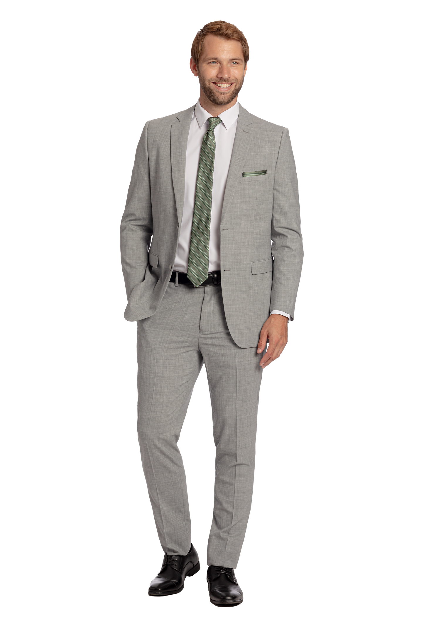 "The Dawson" Men's Slim Fit Chrome 3 Piece Suit