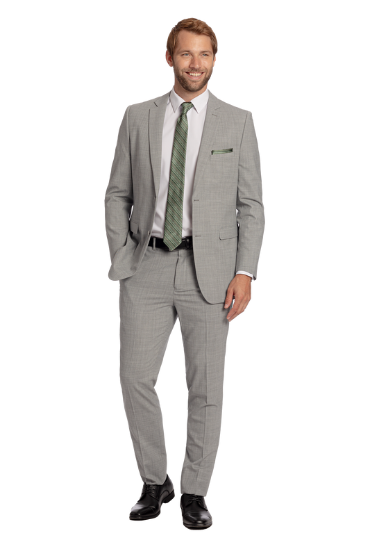 "The Dawson" Men's Slim Fit Chrome 3 Piece Suit