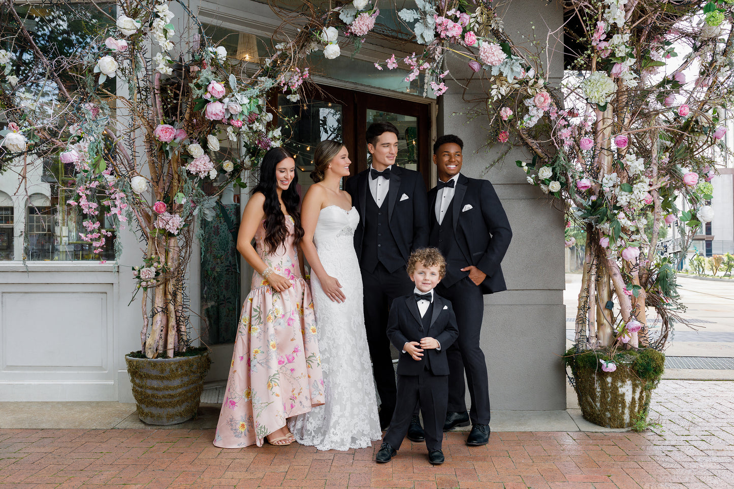 "The Metro" Men's Slim Fit Black 3 Piece 2 Button Notch Tuxedo