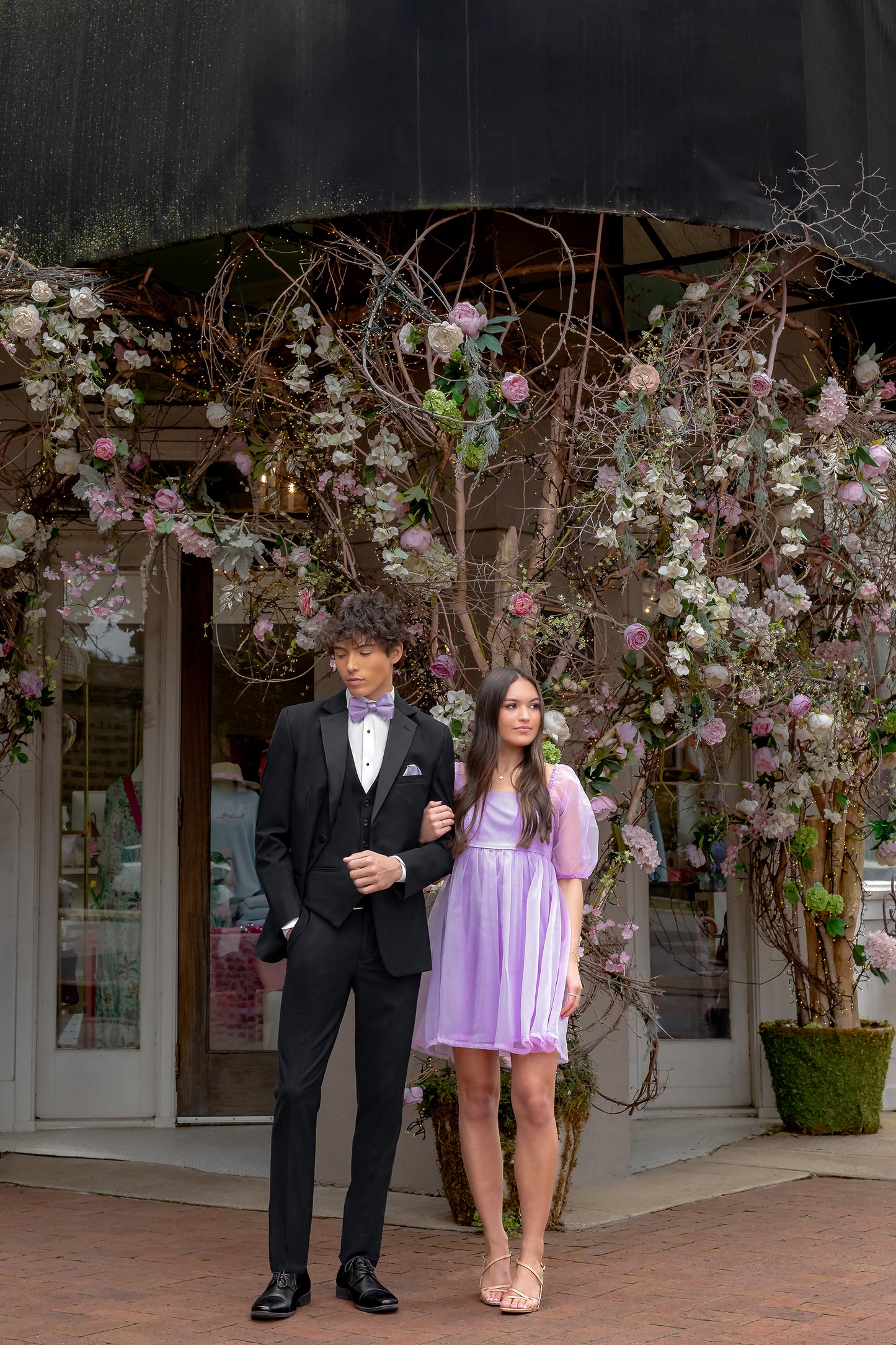 "The Metro" Men's Slim Fit Black 3 Piece 2 Button Notch Tuxedo