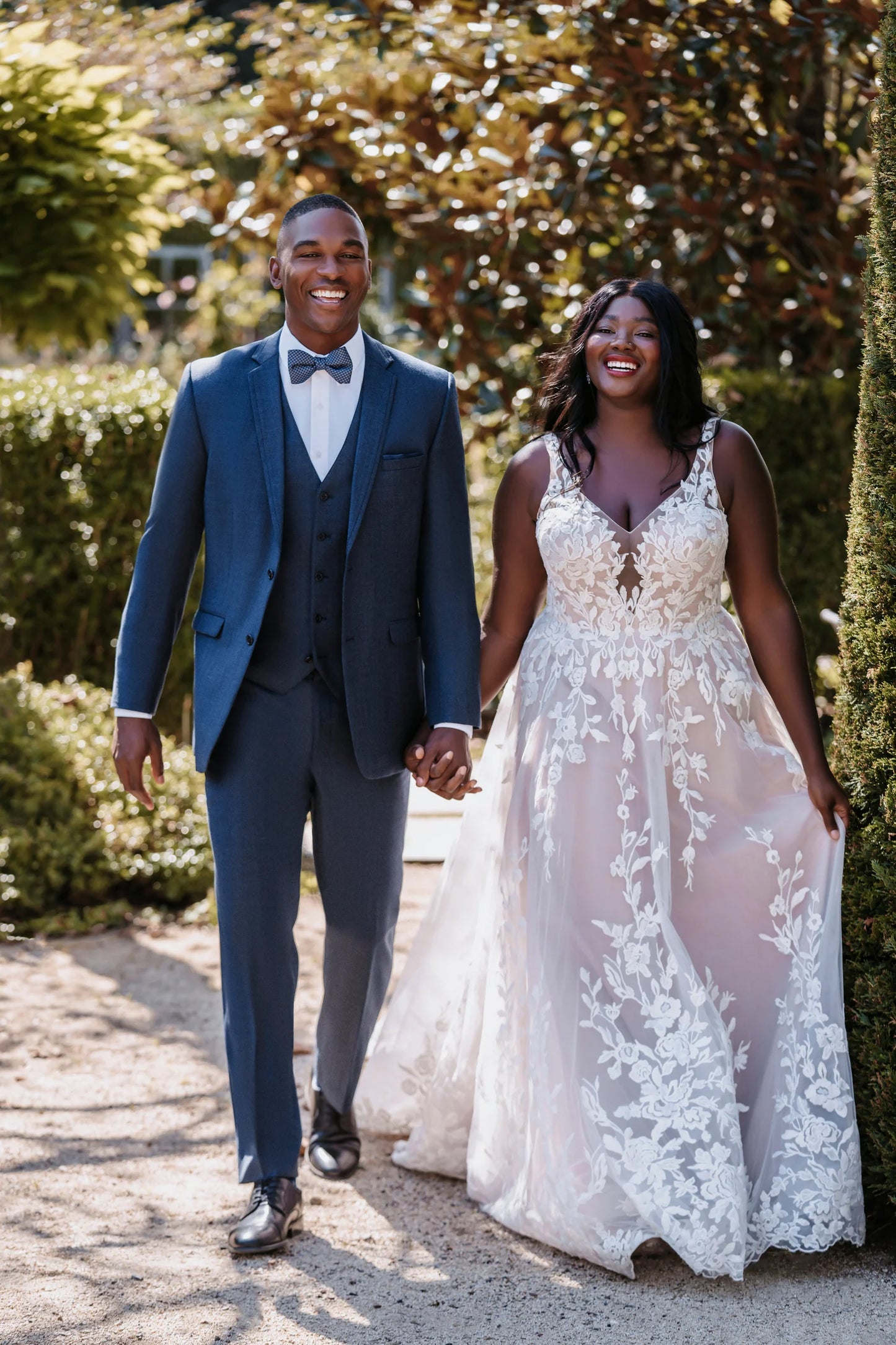 "The Ridge" Slim Fit Denim Blue Three-Piece Suit