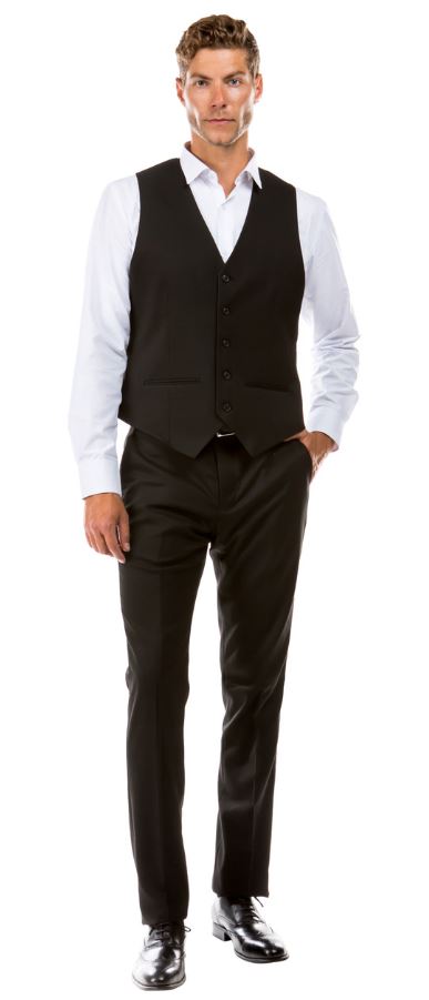 ZeGarie Men's Slim Fit 3 Piece Suit Set | Formal Dress Jacket, Pants, Vest