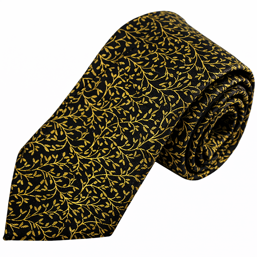 Corbata Satén Paisley Jacquard Auto Corbata Clásico Windsor 