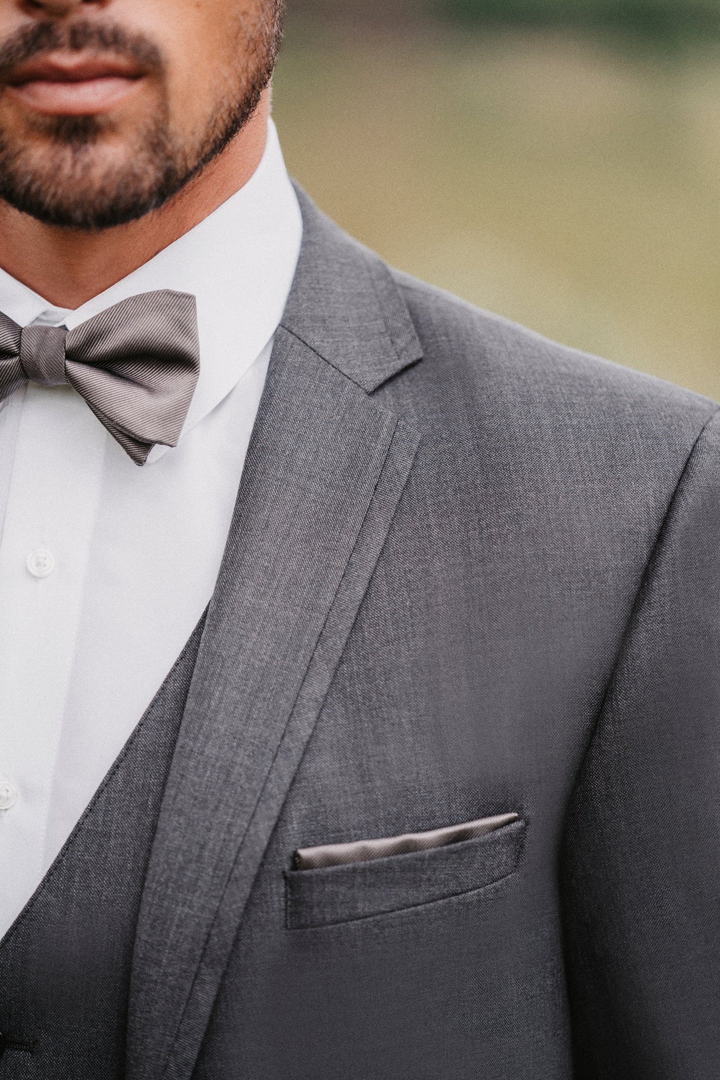 "The Ridge" Men's Slim Fit Graphite 3 Piece Suit