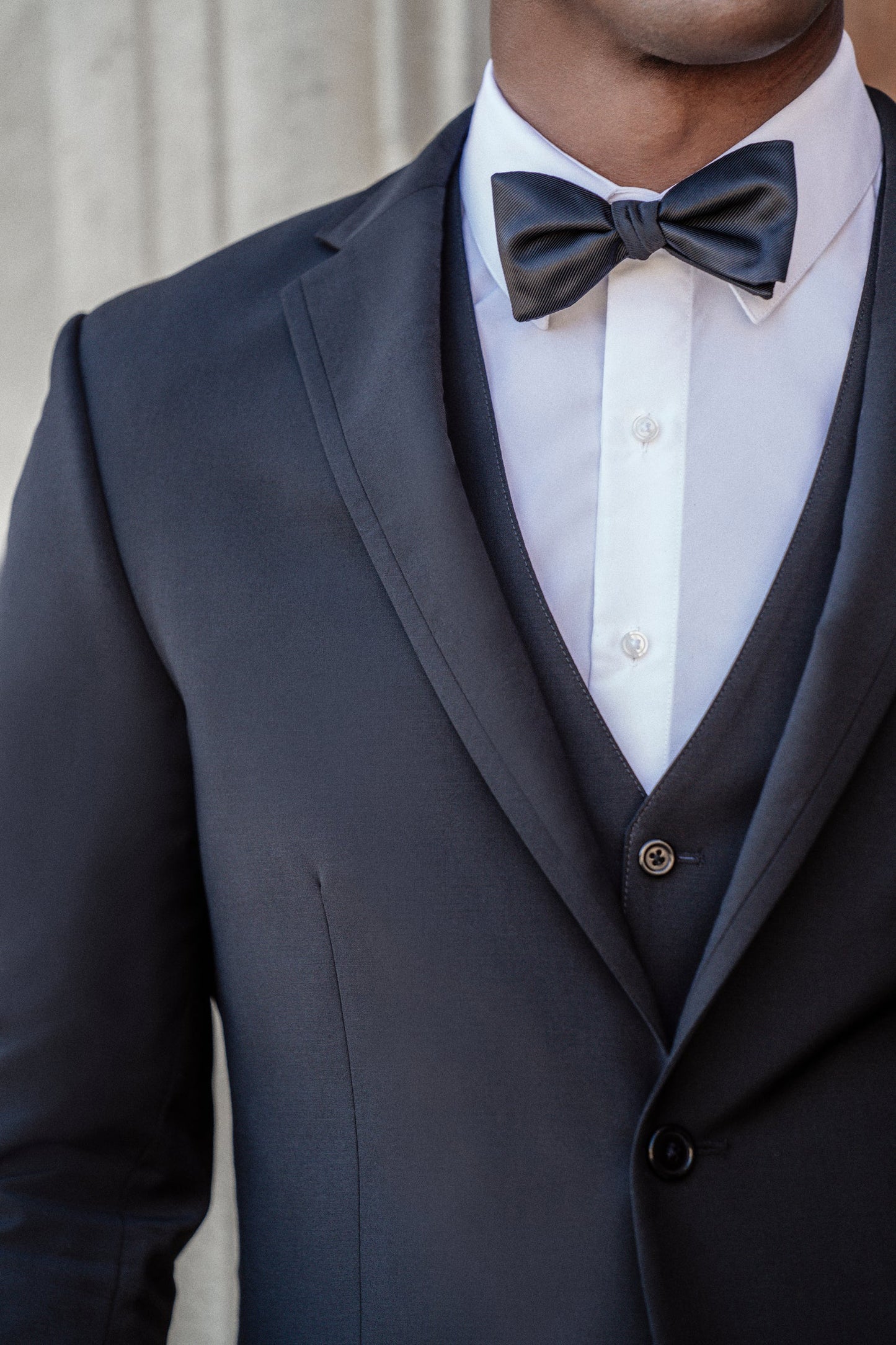 "The Ridge" Men's Slim Fit Black 3 Piece Suit