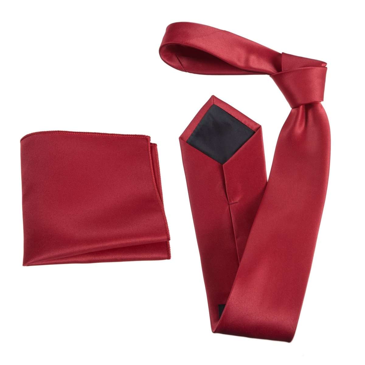 Self - Tie Windsor Necktie & Pocket Square Set | Over 30 Colors - Tuxgear