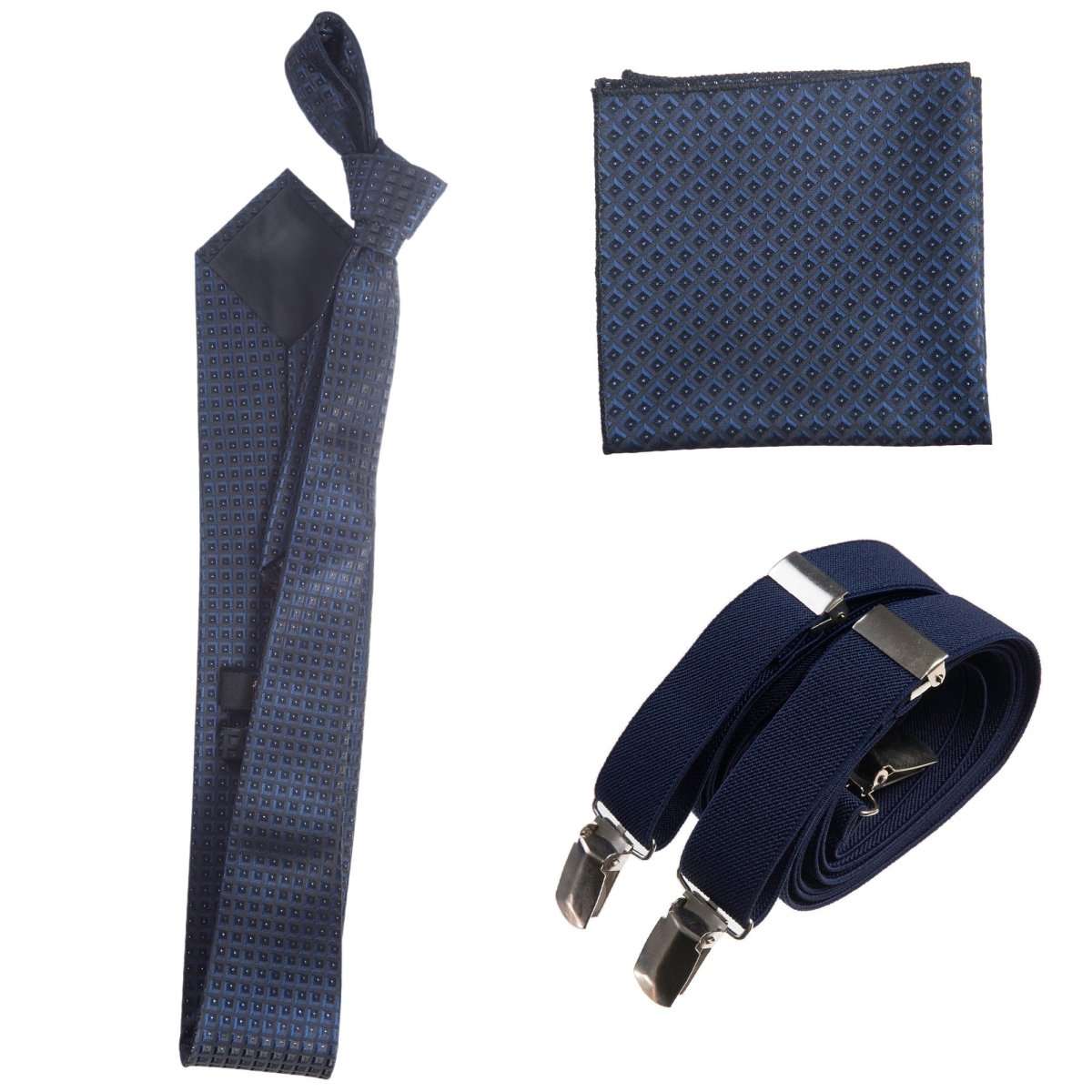 Tuxgear Inc Self - Tie Paisley Jacquard Windsor Necktie Set for Weddings & Events - Tuxgear