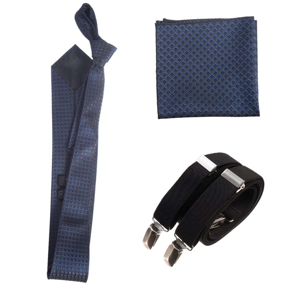 Tuxgear Inc Self - Tie Paisley Jacquard Windsor Necktie Set for Weddings & Events - Tuxgear