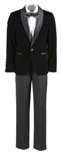 Load image into Gallery viewer, 4 Piece Boys Velvet Slim Dinner Shawl Tuxedo - Tuxgear