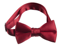 Load image into Gallery viewer, Solid Poly-Satin Bow Ties for Kids and Adults by Tuxedo Park - Tuxgear
