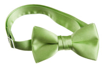 Load image into Gallery viewer, Solid Poly-Satin Bow Ties for Kids and Adults by Tuxedo Park - Tuxgear