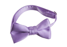 Load image into Gallery viewer, Solid Poly-Satin Bow Ties for Kids and Adults by Tuxedo Park - Tuxgear