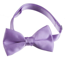 Load image into Gallery viewer, Solid Poly-Satin Bow Ties for Kids and Adults by Tuxedo Park - Tuxgear