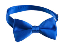 Load image into Gallery viewer, Solid Poly-Satin Bow Ties for Kids and Adults by Tuxedo Park - Tuxgear