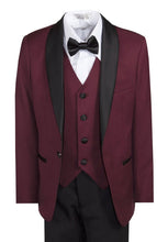 Load image into Gallery viewer, 5 Piece Slim Fit One Button Dinner Shawl Tuxedo With Black Pants - Tuxgear