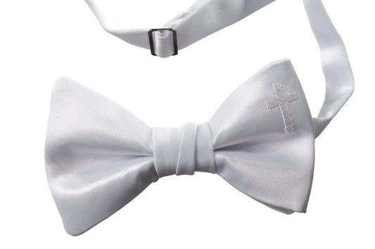 Adjustable Religious Cross Bow Tie for Boys | First Holy Communion - Tuxgear