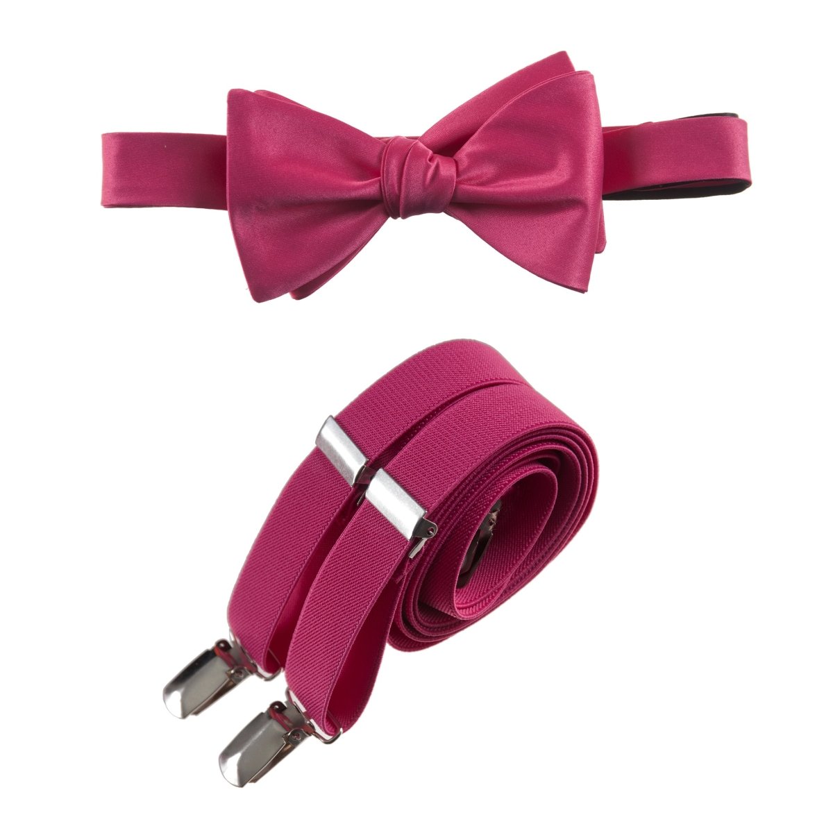 Self-Tie Bow Tie and Suspender Set for Adults 