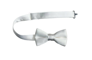 Boys and Youth Solid Poly-Satin Bow Ties for First Holy Communion - Tuxgear