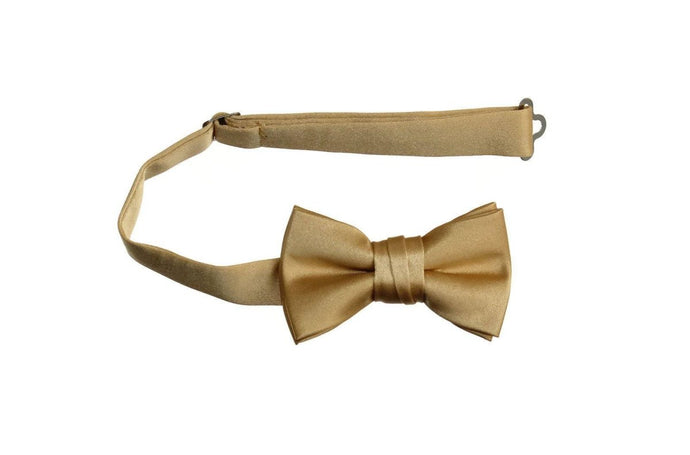 Boys and Youth Solid Poly-Satin Bow Ties for First Holy Communion - Tuxgear