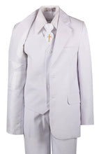 Load image into Gallery viewer, Boys Communion Slim Fit Suit with Religious Cross Neck Tie - Tuxgear