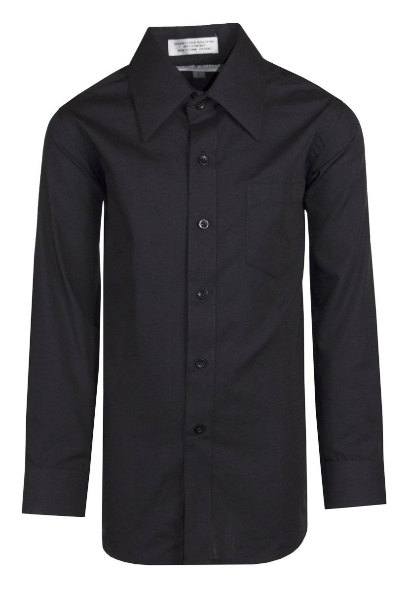 Boys Dress Shirt Classic Long Sleeve Button Up - Tuxgear
