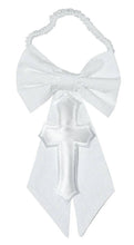 Load image into Gallery viewer, Boys First Holy Communion White Cotton Paisley Armband with Cross - Tuxgear