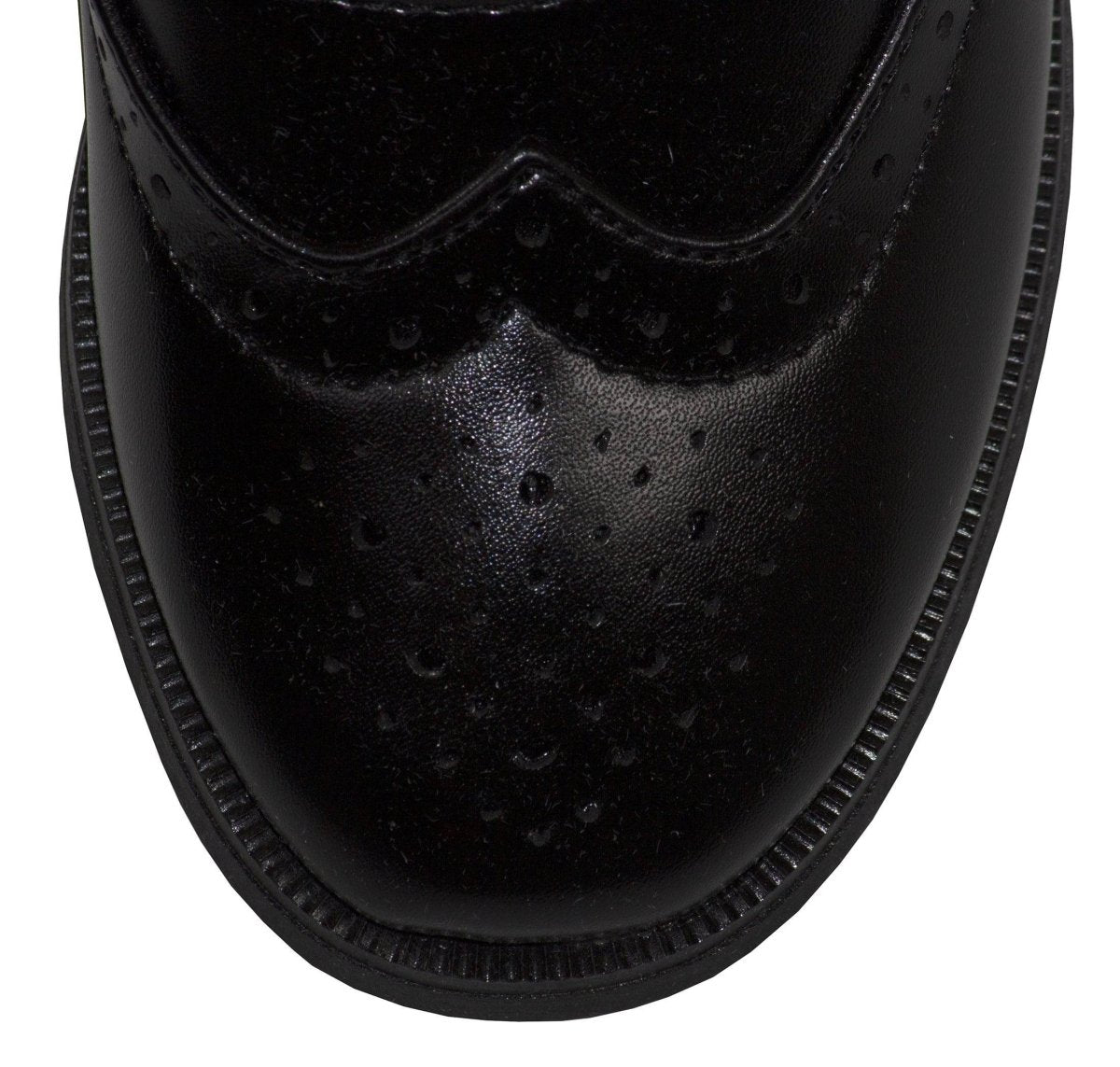 Boys Oxford Wing - Tip Lace Up Dress Shoes - Tuxgear