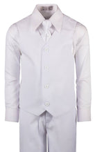 Load image into Gallery viewer, Boys Slim Fit Communion Suit with Religious Cross Neck Tie - Tuxgear