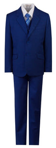 Boys Slim Royal Blue Suit - Tuxgear