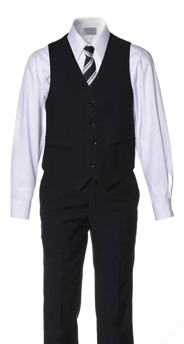 Boys' Classic Slim Fit 5 Piece Suits |  6 Color Options 