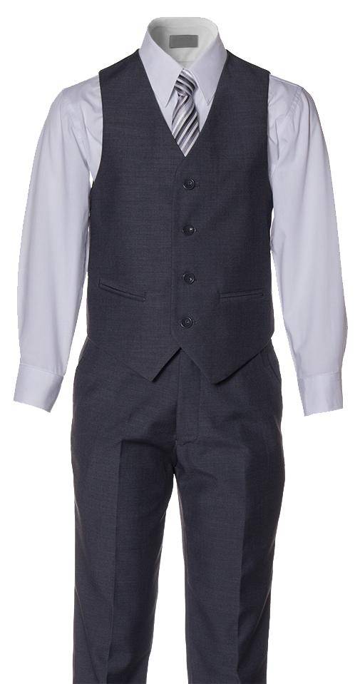 Boys' Classic Slim Fit 5 Piece Suits |  6 Color Options 