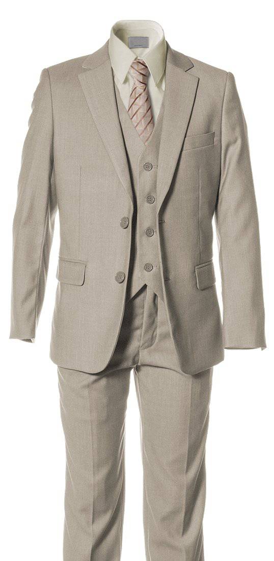 Boys' Classic Slim Fit 5 Piece Suits |  6 Color Options 
