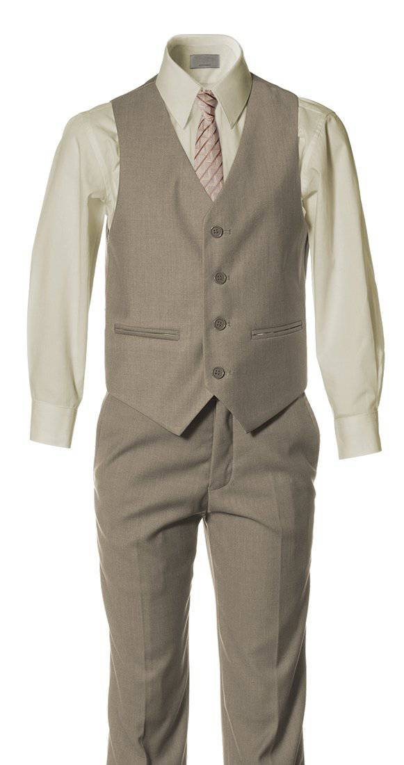 Boys' Classic Slim Fit 5 Piece Suits |  6 Color Options 