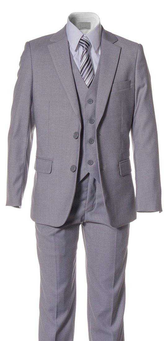 Boys' Classic Slim Fit 5 Piece Suits |  6 Color Options 