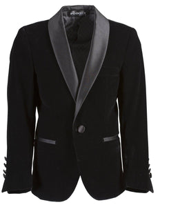 Boys Velvet Slim Dinner Shawl Tuxedo Jacket - Tuxgear