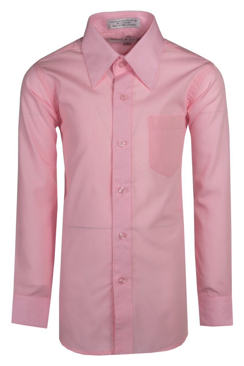 Daniel Ellissa Boys' Dress Shirt: Classic Button - Up Style in 20 Colors | Sizes 2 - 20 - Tuxgear