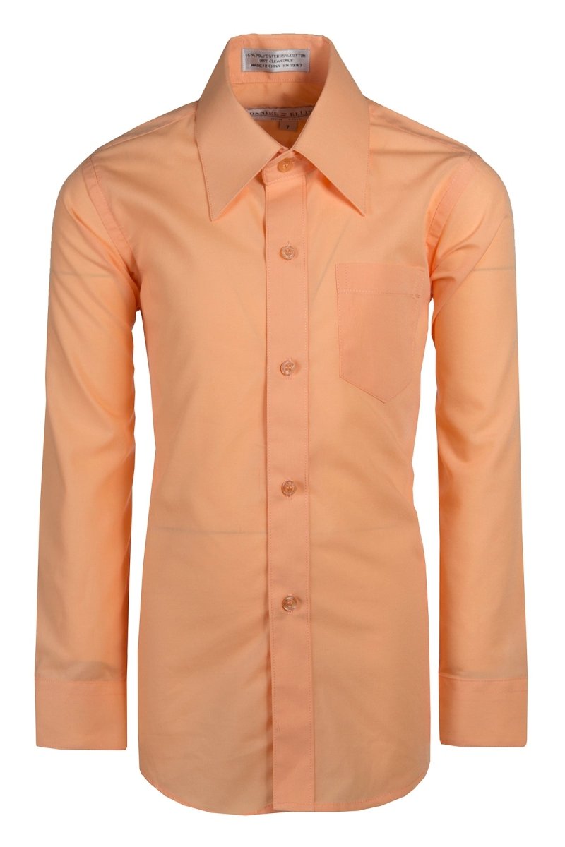 Daniel Ellissa Boys' Dress Shirt: Classic Button - Up Style in 20 Colors | Sizes 2 - 20 - Tuxgear