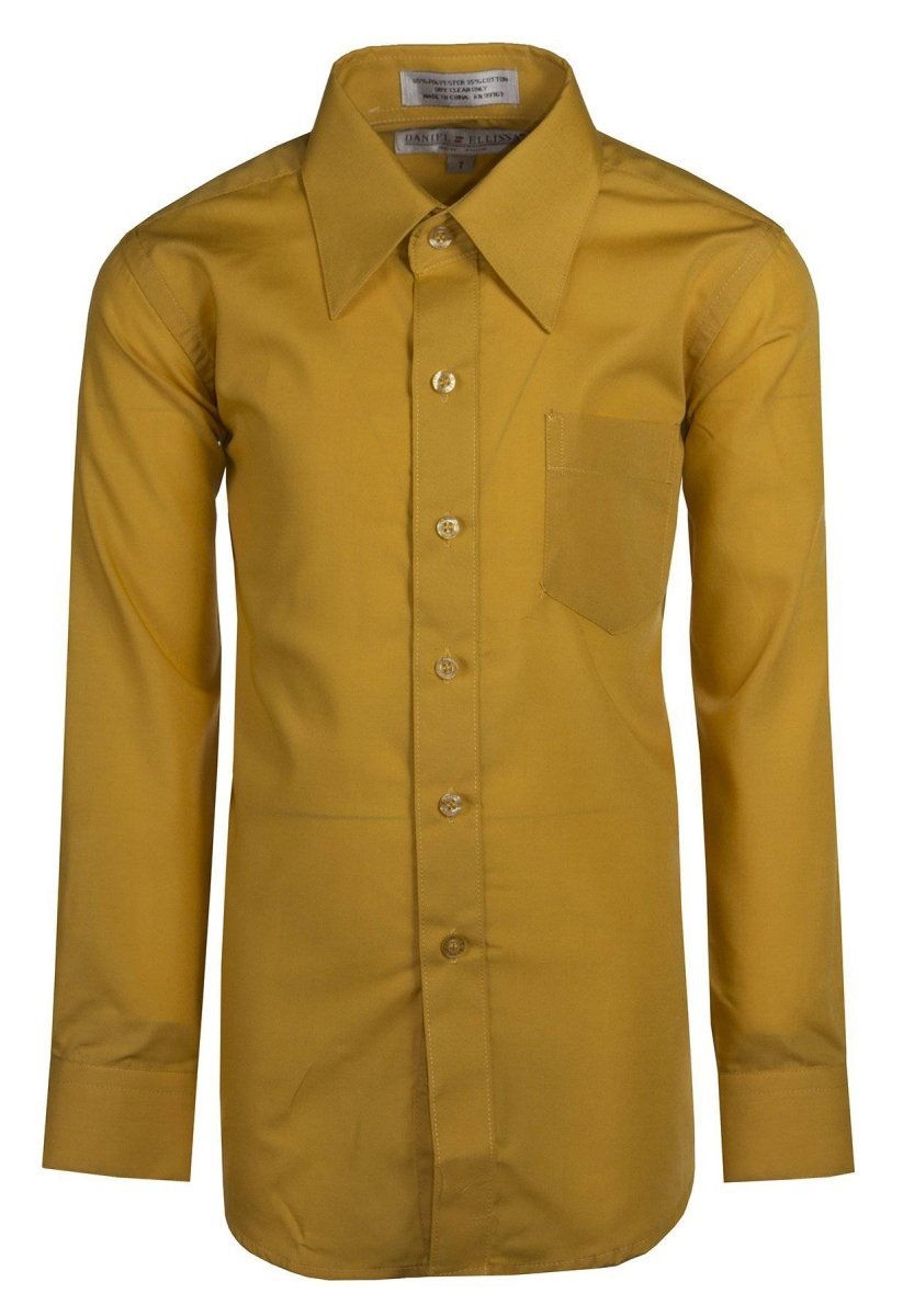 Daniel Ellissa Boys' Dress Shirt: Classic Button - Up Style in 20 Colors | Sizes 2 - 20 - Tuxgear