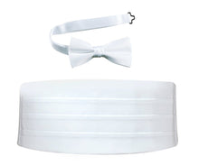 Load image into Gallery viewer, Deluxe Polyester Satin Cummerbund and Bow Tie Sets - Tuxgear